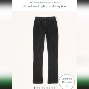 Black Vent Hem Jeans